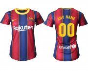 Wholesale Cheap Women 2020-2021 Barcelona home aaa version customized red Soccer Jerseys