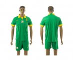 Wholesale Cheap South African Blank Green Away Soccer Country Jersey