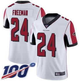 Wholesale Cheap Nike Falcons #24 Devonta Freeman White Men\'s Stitched NFL 100th Season Vapor Limited Jersey