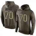 Wholesale Cheap NFL Men's Nike Atlanta Falcons #70 Jake Matthews Stitched Green Olive Salute To Service KO Performance Hoodie