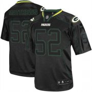 Wholesale Cheap Nike Packers #52 Clay Matthews Lights Out Black Men's Stitched NFL Elite Jersey