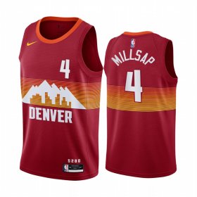 Wholesale Cheap Nike Nuggets #4 Paul Millsap Red NBA Swingman 2020-21 City Edition Jersey