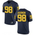 Wholesale Cheap Men's Michigan Wolverines #98 Tom Harmon Retired Navy Blue Stitched College Football Brand Jordan NCAA Jersey