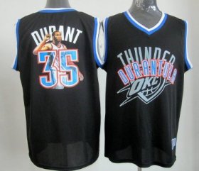 Wholesale Cheap Oklahoma City Thunder #35 Kevin Durant Black Notorious Fashion Jersey