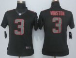 Wholesale Cheap Nike Buccaneers #3 Jameis Winston Black Impact Women's Stitched NFL Limited Jersey