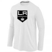 Wholesale Cheap NHL Los Angeles Kings Big & Tall Logo Long Sleeve T-Shirt White
