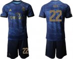 Wholesale Cheap Real Madrid #22 Isco Dark Blue Soccer Club Jersey