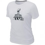 Wholesale Cheap Women's NFL Super Bowl XLVII Logo T-Shirt White