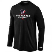 Wholesale Cheap Nike Houston Texans Critical Victory Long Sleeve T-Shirt Black