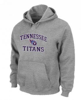 Wholesale Cheap Tennessee Titans Heart & Soul Pullover Hoodie Grey