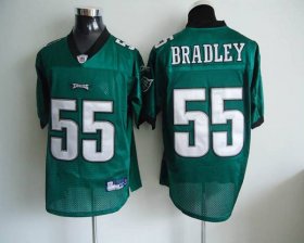 Wholesale Cheap Eagles #55 Stewart Bradley Light Green Stitched NFL Jersey