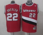 Wholesale Cheap Portland Trail Blazers #22 Clyde Drexler Red Swingman Throwback Jersey