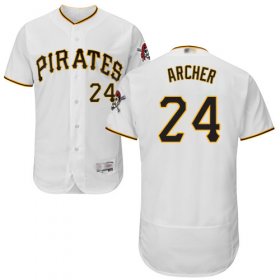 Wholesale Cheap Pirates #24 Chris Archer White Flexbase Authentic Collection Stitched MLB Jersey