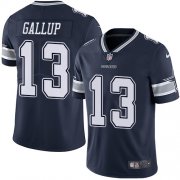 Wholesale Cheap Nike Cowboys #13 Michael Gallup Navy Blue Team Color Men's Stitched NFL Vapor Untouchable Limited Jersey