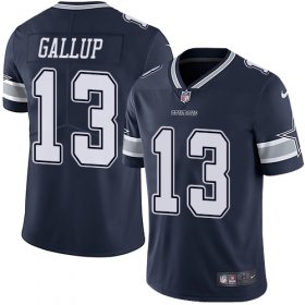 Wholesale Cheap Nike Cowboys #13 Michael Gallup Navy Blue Team Color Men\'s Stitched NFL Vapor Untouchable Limited Jersey