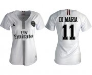 Wholesale Cheap Women's Jordan Paris Saint-Germain #11 Di Maria Away Soccer Club Jersey