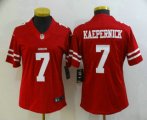 Wholesale Cheap Women's San Francisco 49ers #7 Colin Kaepernick Red 2017 Vapor Untouchable Stitched NFL Nike Limited Jersey
