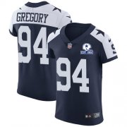 Wholesale Cheap Nike Cowboys #94 Randy Gregory Navy Blue Thanksgiving Men's Stitched With Established In 1960 Patch NFL Vapor Untouchable Throwback Elite Jersey