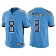 Wholesale Cheap Men's Tennessee Titans #8 Adrian Peterson Blue Vapor Untouchable Stitched Jersey