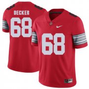 Wholesale Cheap Ohio State Buckeyes 68 Taylor Decker Red 2018 Spring Game College Football Limited Jersey