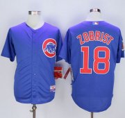Wholesale Cheap Cubs #18 Ben Zobrist Blue Alternate Cool Base Stitched MLB Jersey