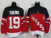 Wholesale Cheap Olympic CA. #19 Jonathan Toews Red 100th Anniversary Stitched NHL Jersey