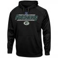 Wholesale Cheap Green Bay Packers Majestic Synthetic Hoodie Sweatshirt Black