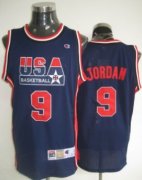 Wholesale Cheap Big Size 1992 Olympics Team USA #9 Michael Jordan Navy Blue Swingman Jersey