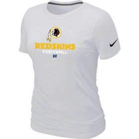 Wholesale Cheap Women\'s Nike Washington Redskins Critical Victory NFL T-Shirt White
