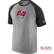 Wholesale Cheap Nike Tampa Bay Buccaneers Ash Tri Big Play Raglan NFL T-Shirt Grey/Black