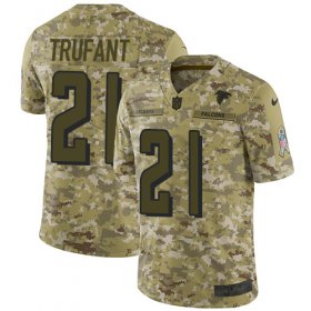 Wholesale Cheap Nike Falcons #21 Desmond Trufant Camo Men\'s Stitched NFL Limited 2018 Salute To Service Jersey