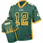 Wholesale Cheap Nike Packers #12 Aaron Rodgers Green Team Color Men's Stitched NFL Elite Drift Fashion Jersey