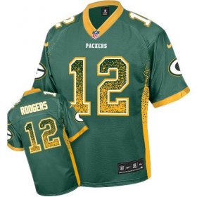Wholesale Cheap Nike Packers #12 Aaron Rodgers Green Team Color Men\'s Stitched NFL Elite Drift Fashion Jersey