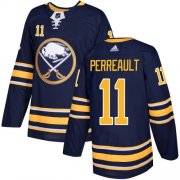Wholesale Cheap Adidas Sabres #11 Gilbert Perreault Navy Blue Home Authentic Stitched NHL Jersey