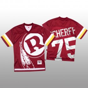 Wholesale Cheap NFL Washington Redskins #75 Brandon Scherff Red Men\'s Mitchell & Nell Big Face Fashion Limited NFL Jersey
