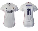 Wholesale Cheap Women 2020-2021 Real Madrid home aaa version 11 white Soccer Jerseys
