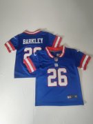 Wholesale Cheap Toddlers New York Giants #26 Saquon Barkley Royal Vapor Untouchable Classic Stitched Jersey