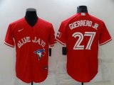 Wholesale Cheap Men's Toronto Blue Jays #27 Vladimir Guerrero Jr. Red Cool Base Stitched Jersey