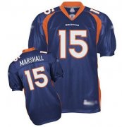 Wholesale Cheap Broncos #15 Brandon Marshall Blue Team Color Stitched NFL Jersey