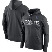 Wholesale Cheap Men's Indianapolis Colts Nike Sideline Circuit Anthracite Pullover Hoodie