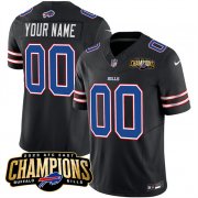 Cheap Men's Buffalo Bills Active Player Custom Black 2023 F.U.S.E. AFC East Champions Ptach Football Stitched Jersey