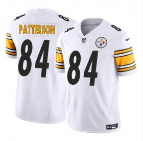 Cheap Men\'s Pittsburgh Steelers #84 Cordarrelle Patterson White 2024 F.U.S.E Vapor Untouchable Limited Football Stitched Jersey