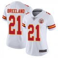 Wholesale Cheap Nike Chiefs #21 Bashaud Breeland White Women's Stitched NFL Vapor Untouchable Limited Jersey