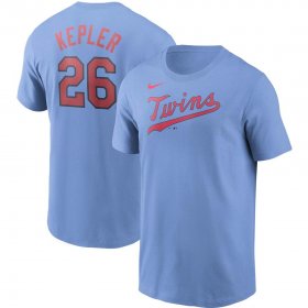 Wholesale Cheap Minnesota Twins #26 Max Kepler Nike Name & Number T-Shirt Light Blue