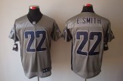 Wholesale Cheap Nike Cowboys #22 Emmitt Smith Grey Shadow Men's Stitched NFL Elite Jersey