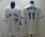 Wholesale Cheap Men's Toronto Blue Jays #11 Bo Bichette White Stitched MLB Cool Base Nike Jersey