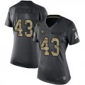 Wholesale Cheap Nike Cardinals #43 Haason Reddick Black Women's Stitched NFL Limited 2016 Salute to Service Jersey