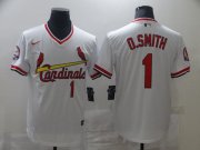 Wholesale Cheap Men St.Louis Cardinals #1 O.Smith White Game 2021 Nike MLB Jersey