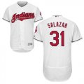 Wholesale Cheap Indians #31 Danny Salazar White Flexbase Authentic Collection Stitched MLB Jersey