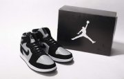 Wholesale Cheap Air Jordan I New Shoes Black/Shadow Grey-White